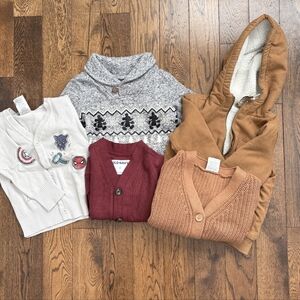 Boys Bundle Of 3 Cardigans 1 Pullover Sweater And 1 Jacket Size 2T